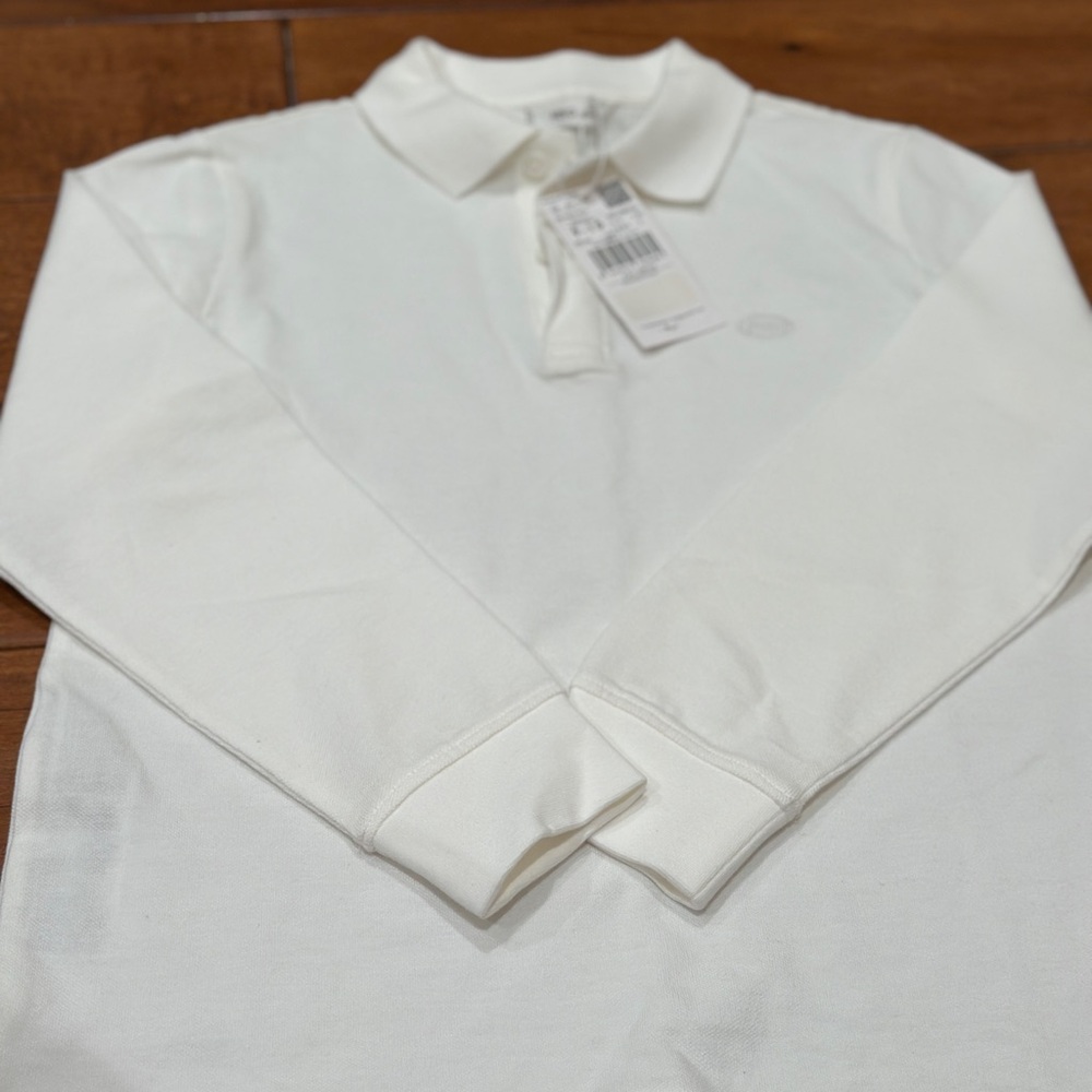 Mango White Polo Shirt